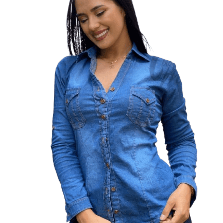 Blusa Para Dama En Jean H167 - Hallazgo Online