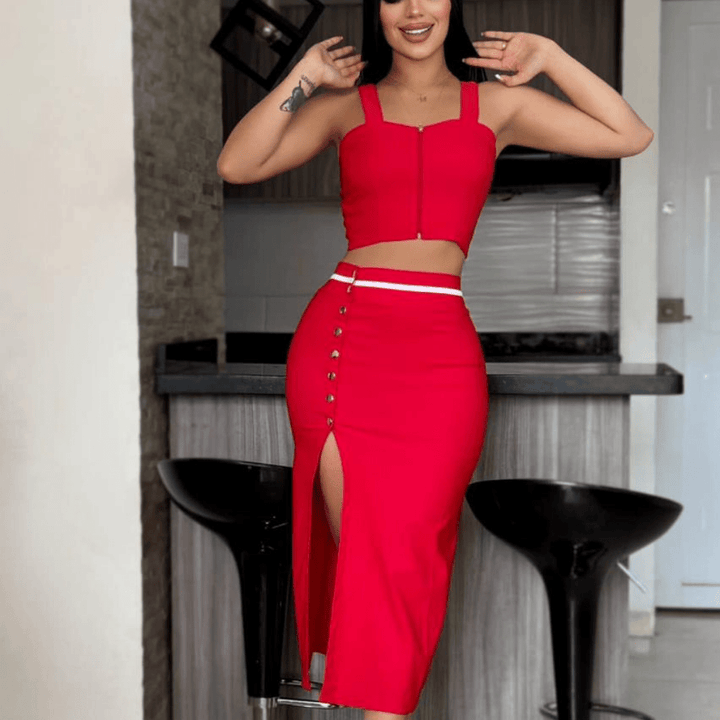Conjunto Falda Y Blusa 2132 - Hallazgo Online